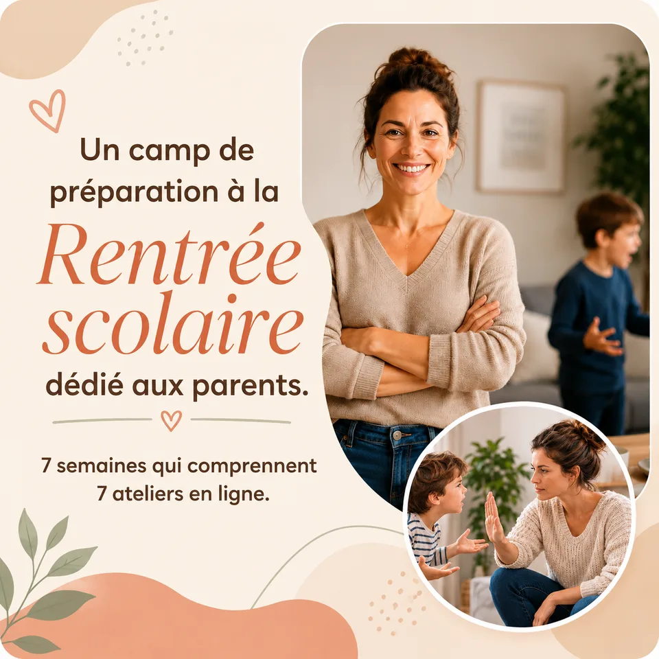 Un camp de préparation à la rentrée scolaire dédié aux parents : 7 semaines qui comprennent 7 ateliers en ligne.